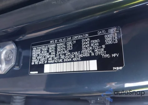 2018 Volvo Xc90 T6 Inscription from USA, damaged, VIN YV4A22PL8J1326860